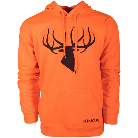 Kings Blaze Orange Hunting Poly Hoodie LG