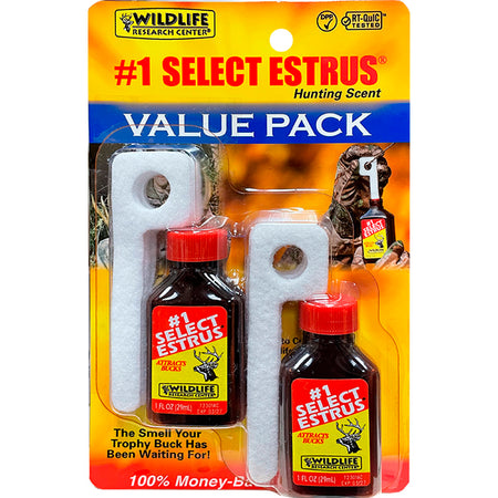 Wildlife Research No. 1 Select Estrus Combo 2 Bottles 1 oz. Each