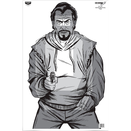Birchwood Casey Bad Guy IPSC Eze-Scorer Silhouette Targets 23x35 in. 100 pk.