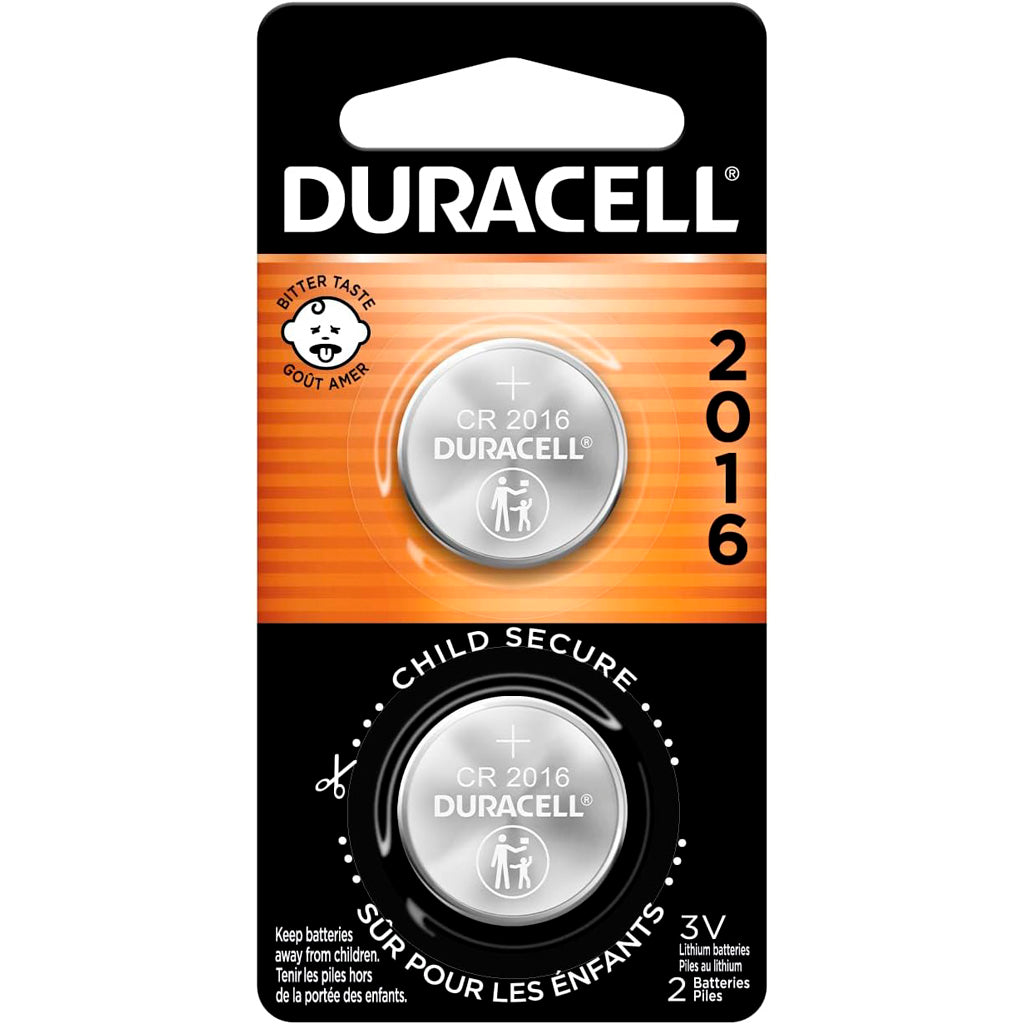 Duracell 2016 3V Lithium Coin Battery 2 pk.