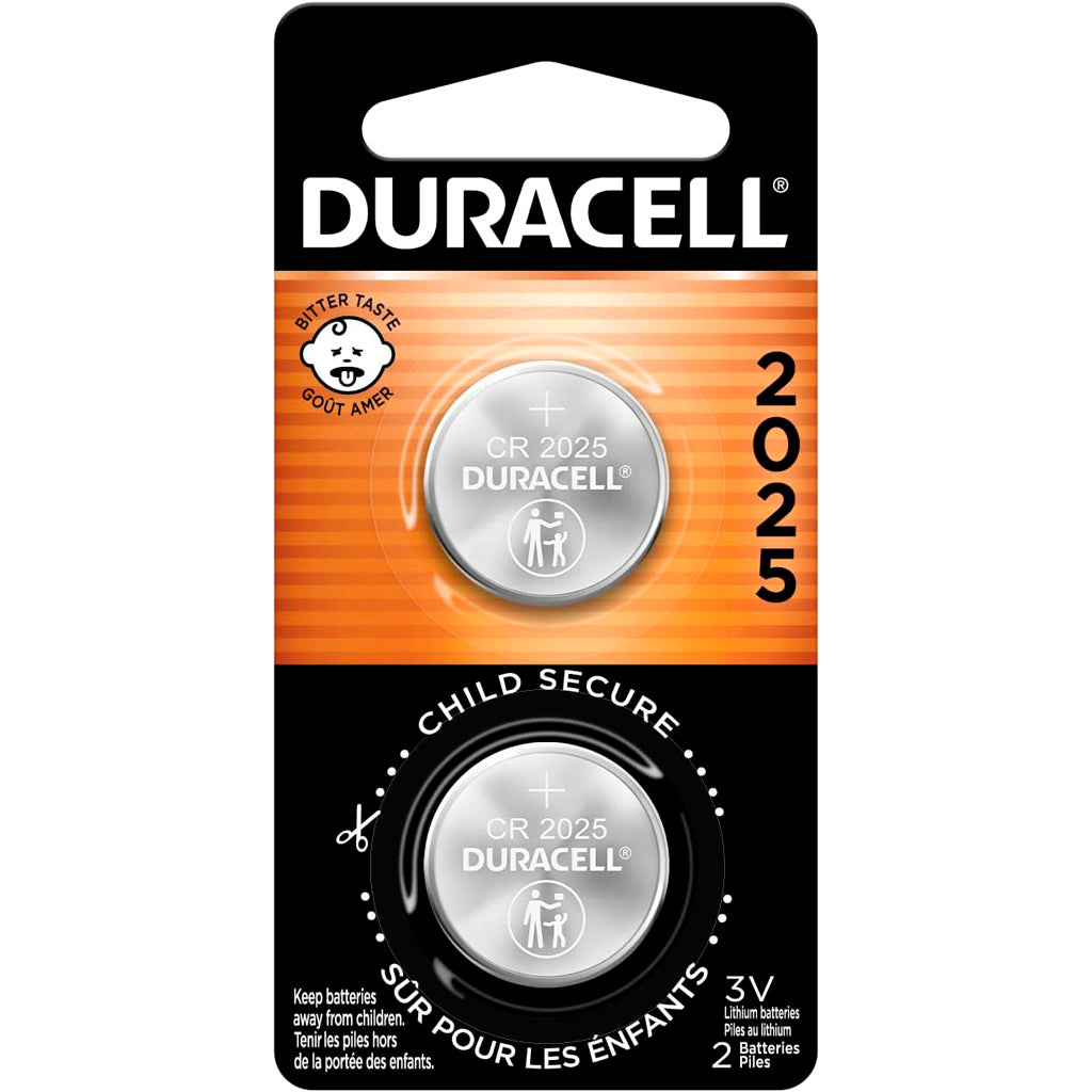 Duracell 2025 3V Lithium Coin Battery 2 pk.
