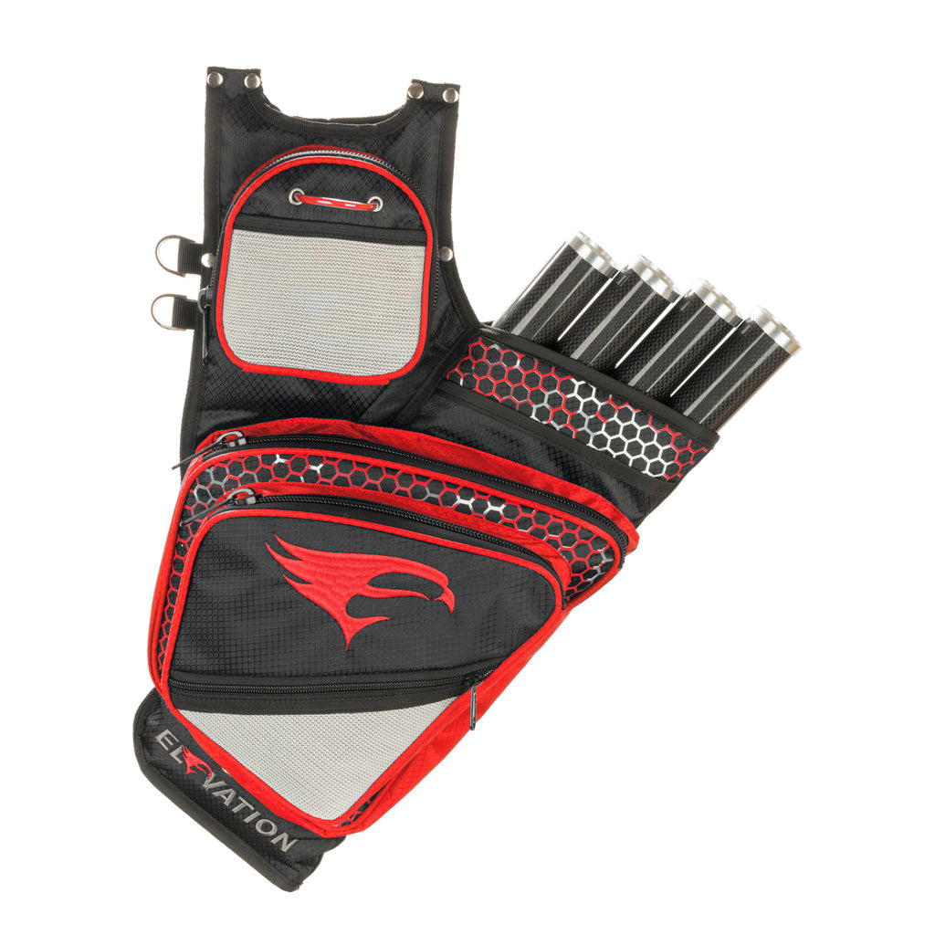 Elevation Adrenalin RH Hip Quiver Black and Red