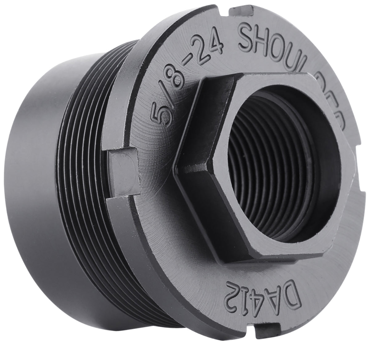 Dead Air DA412 Ghost-M Pyro Suppressor Fixed Mount 5/8-24 Thread Black
