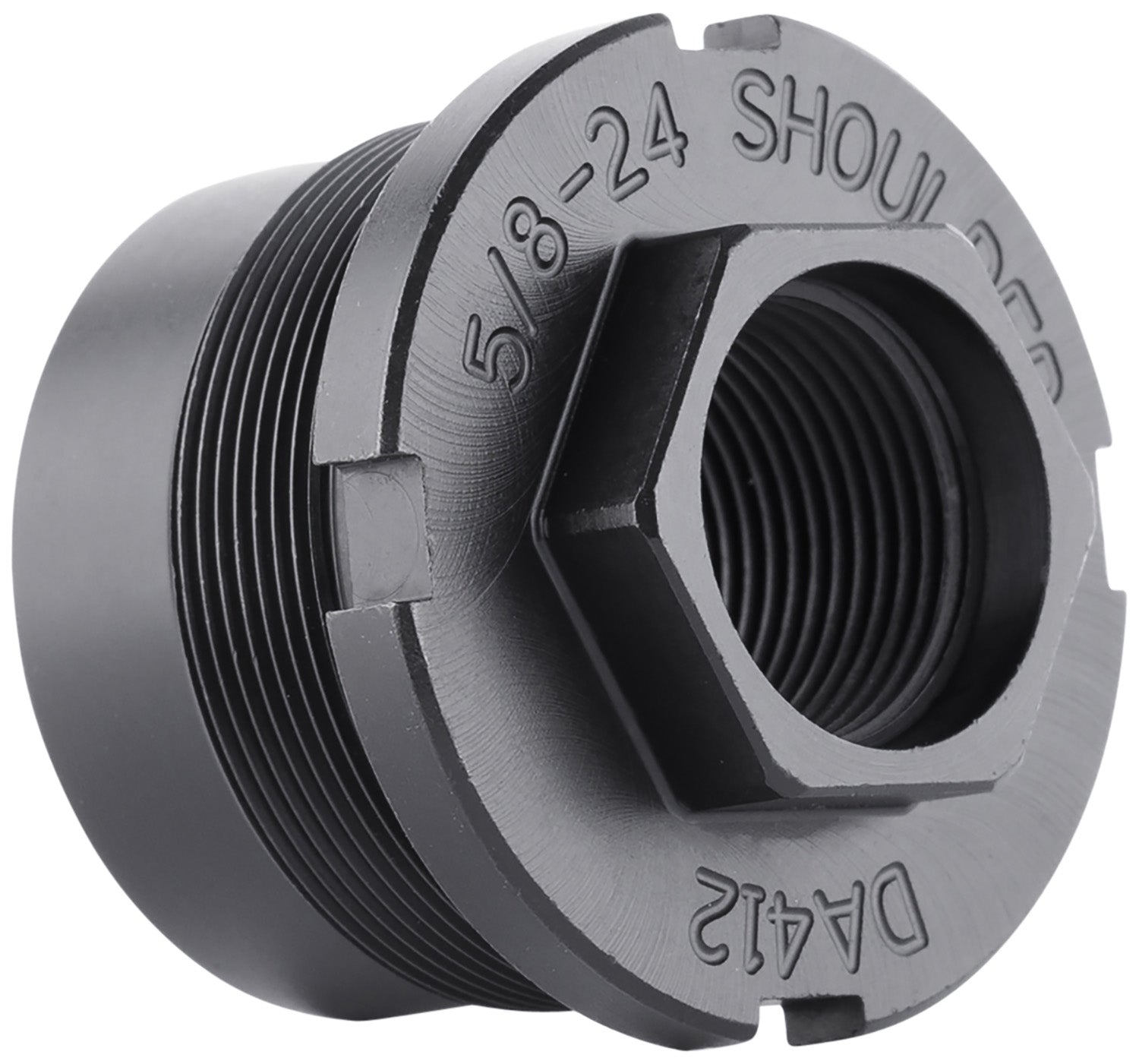 Dead Air DA412 Ghost-M Pyro Suppressor Fixed Mount 5/8-24 Thread Black