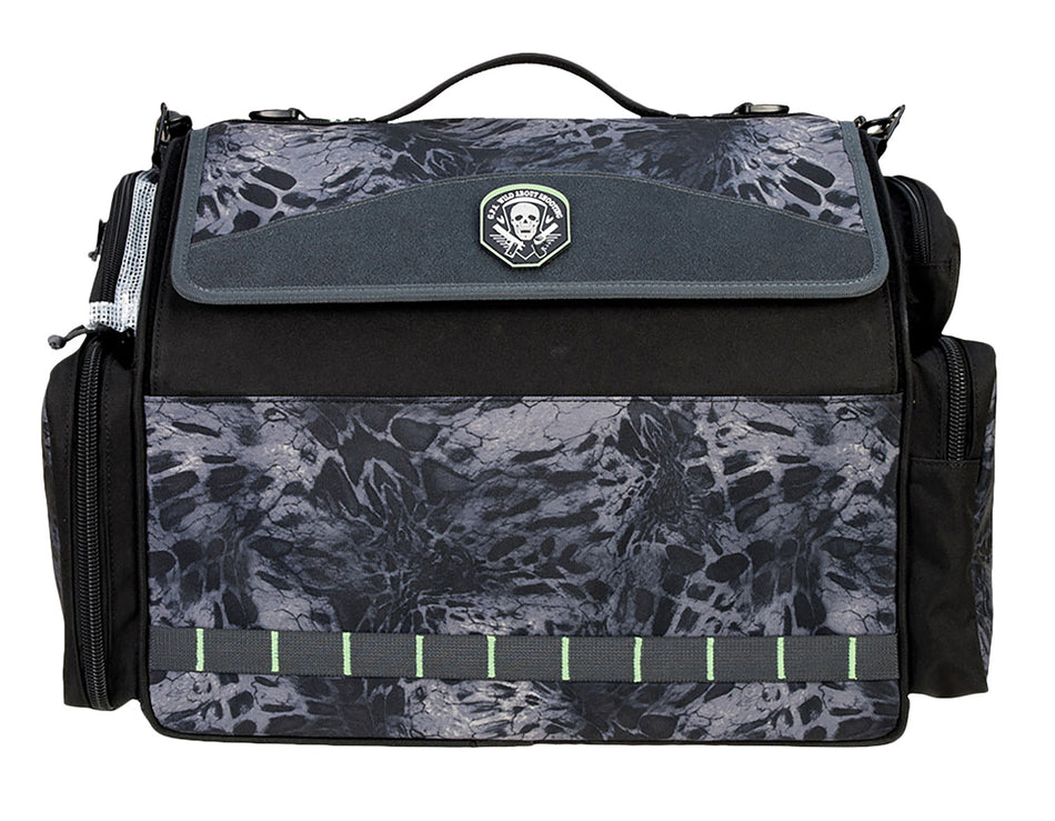 GPS 1955BRN Barn Tactical Range Bag, PRYM1 Blackout, Hard-Sided Glasses Case, Holds Up To 8 Handguns