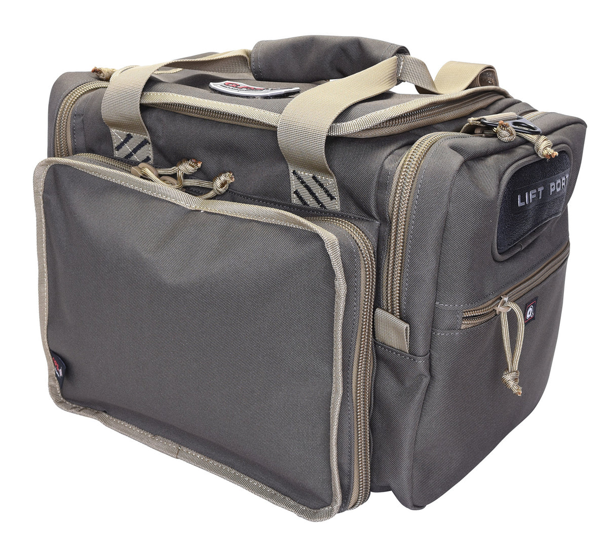 GPS 1411MRBR Rifle Green Nylon Medium Range Bag, Visual ID System, Ideal for Handgun and Long Gun Shooters
