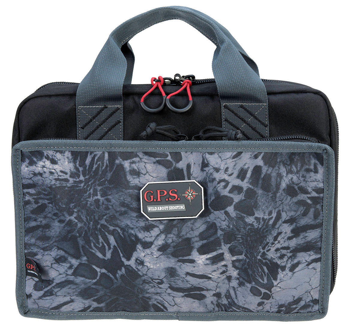 GPS 1310PCPM PRYM1 Blackout Quad Pistol Case with Velour-Lined Glasses Pocket and Lockable Heavy-Duty Zippers