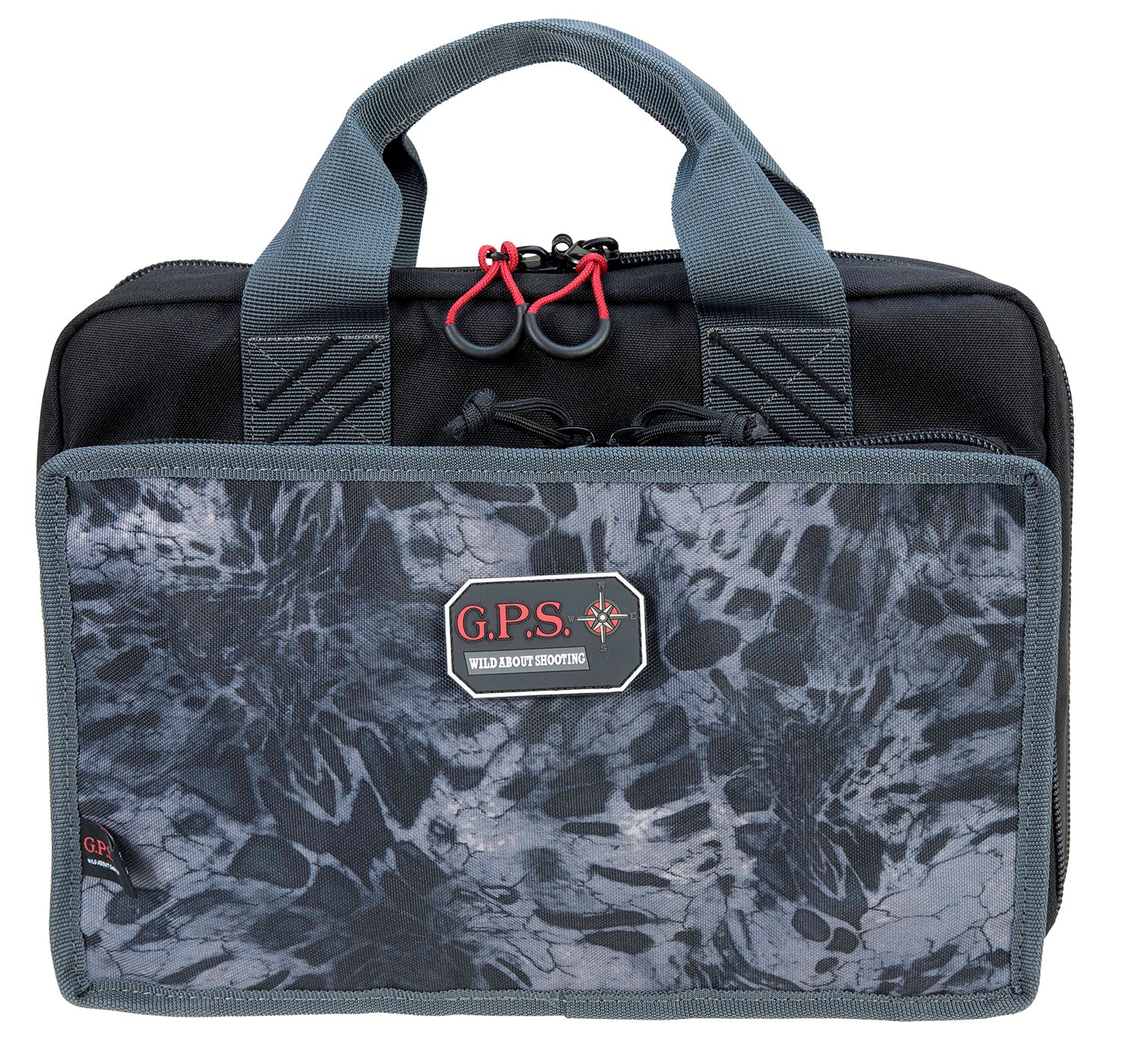 GPS 1310PCPM PRYM1 Blackout Quad Pistol Case with Velour-Lined Glasses Pocket and Lockable Heavy-Duty Zippers