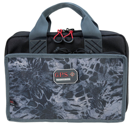 GPS 1310PCPM PRYM1 Blackout Quad Pistol Case with Velour-Lined Glasses Pocket and Lockable Heavy-Duty Zippers