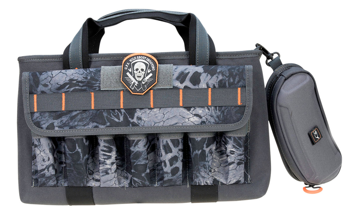 GPS 1409PCPM PRYM1 Blackout Double Pistol Case with Velour-Lined Glasses Pocket, Visual ID System, 4 Pistols