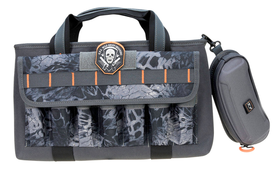 GPS 1409PCPM PRYM1 Blackout Double Pistol Case with Velour-Lined Glasses Pocket, Visual ID System, 4 Pistols