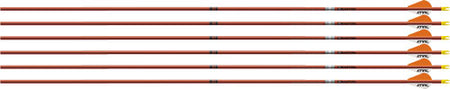Easton 5MM FMJ 340 Arrow Pack (6) Autumn Orange with 2" Bully Vanes