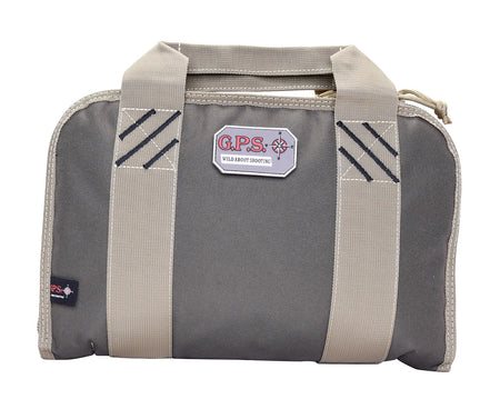 GPS 1308PCRK Rifle Green Double Pistol Range Case with Visual ID Storage and Lockable Heavy-Duty Zippers