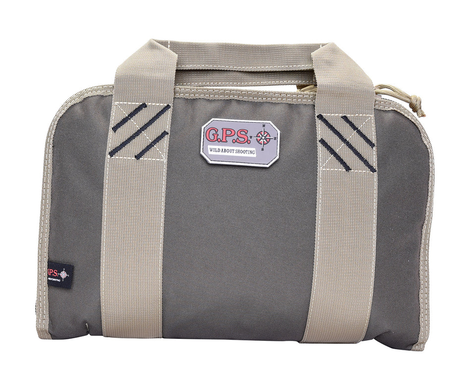 GPS 1308PCRK Rifle Green Double Pistol Range Case with Visual ID Storage and Lockable Heavy-Duty Zippers