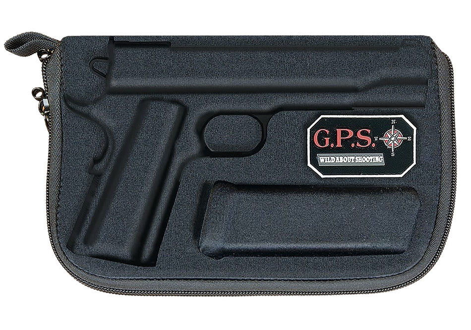 GPS 907PC Black Custom Molded Handgun Case with Oil-Resistant Lining, Fits Glock 17/19/22/23/26/27