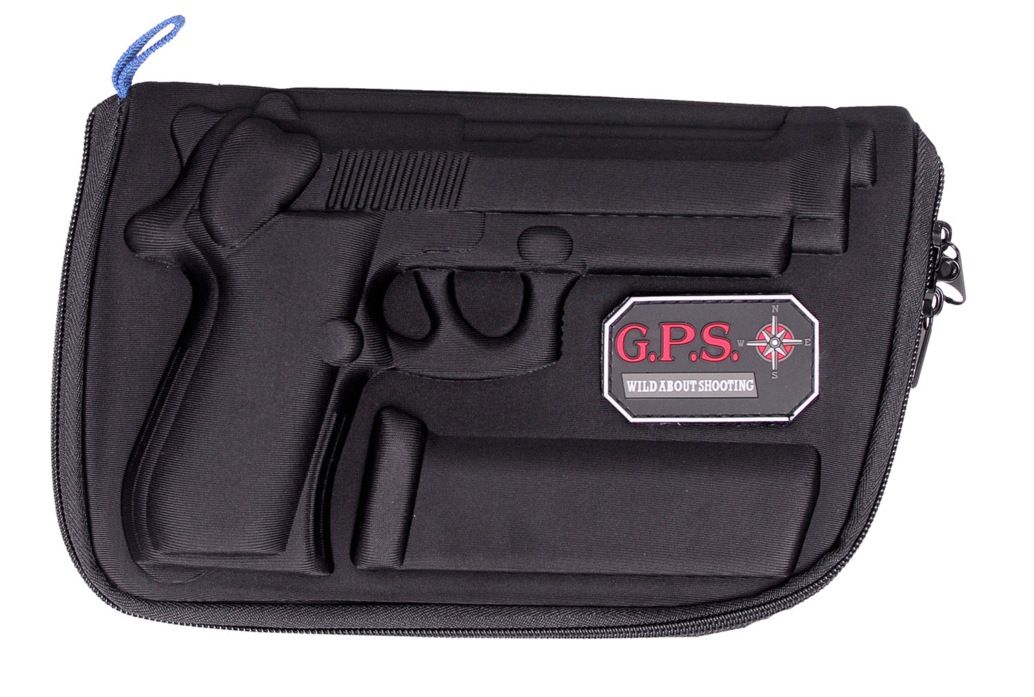 GPS 909PC Black Custom Molded Handgun Case with Oil-Resistant Lining for Beretta 92/96 and Taurus PT92