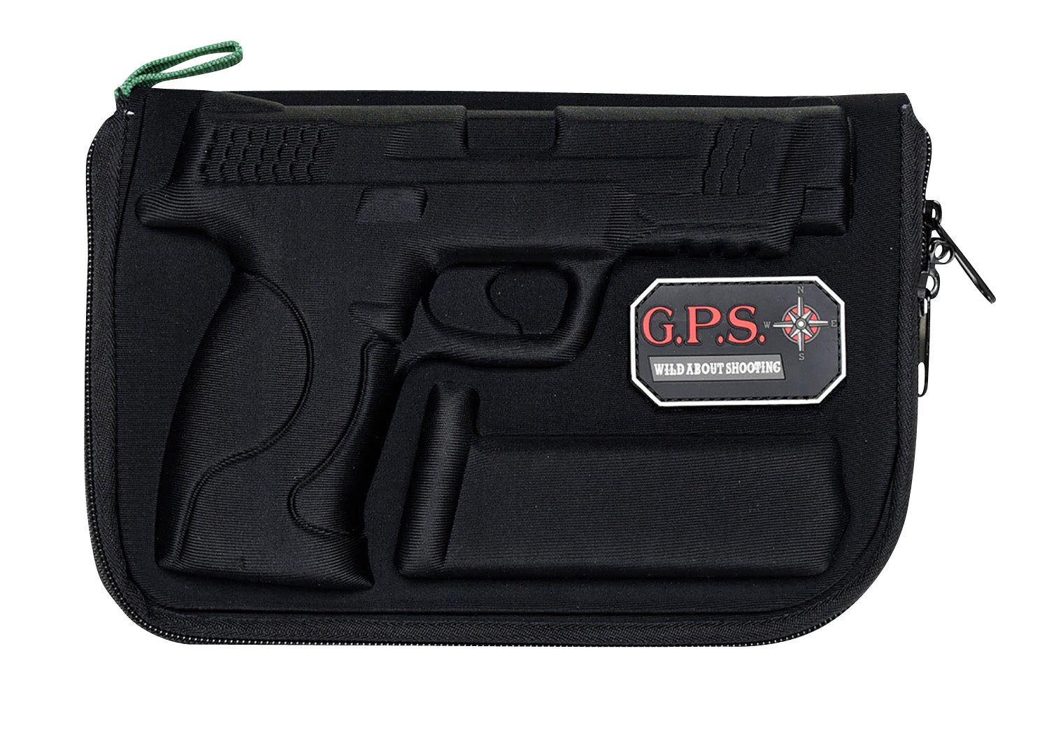 GPS 912PC Black Custom Molded Handgun Case with Oil-Resistant Lining for S&W M&P 9mm Luger/40 S&W/45 ACP