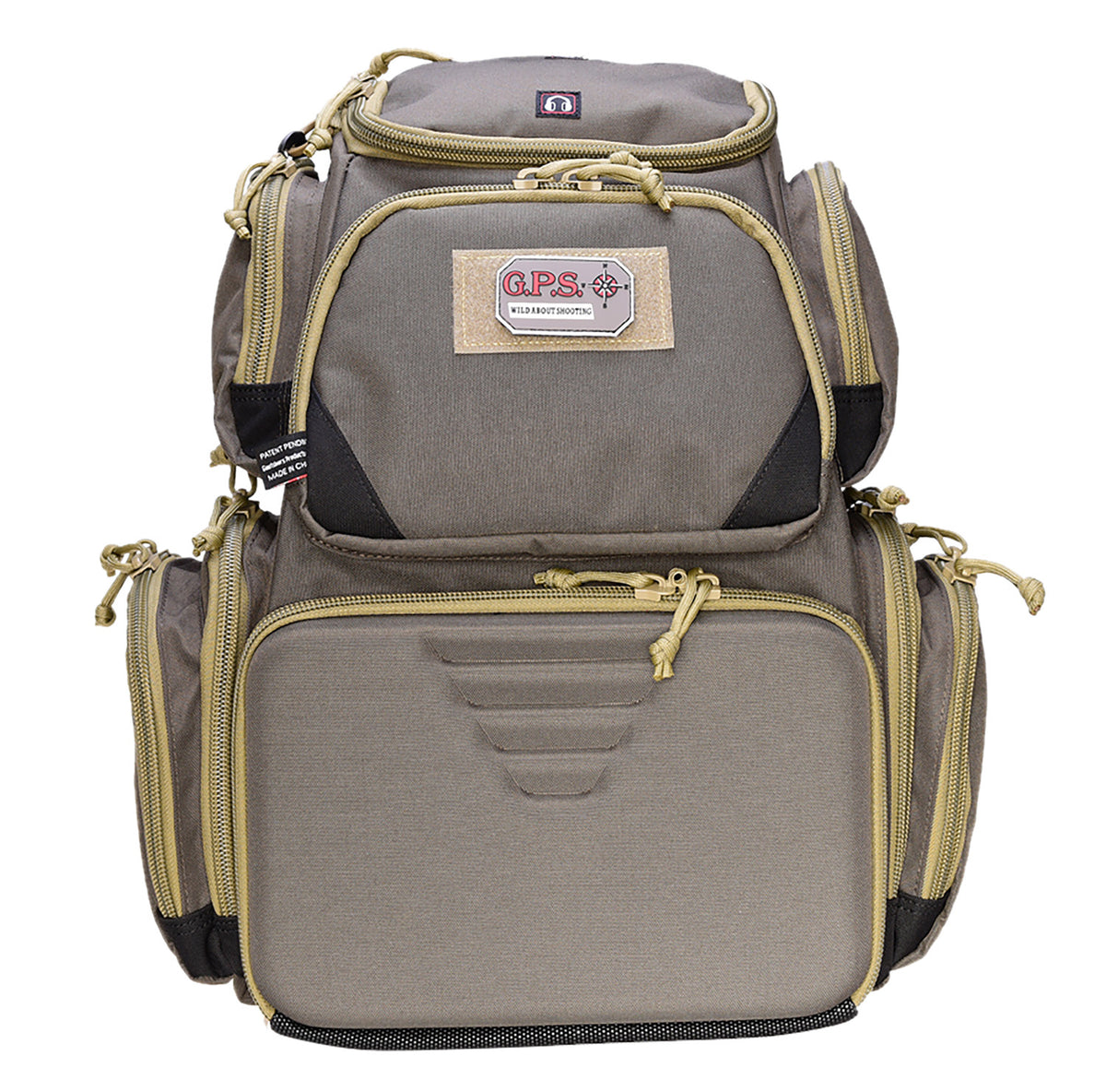 GPS Sporting Clays Range Backpack Olive Visual ID System and Pull-Out Rain Cover