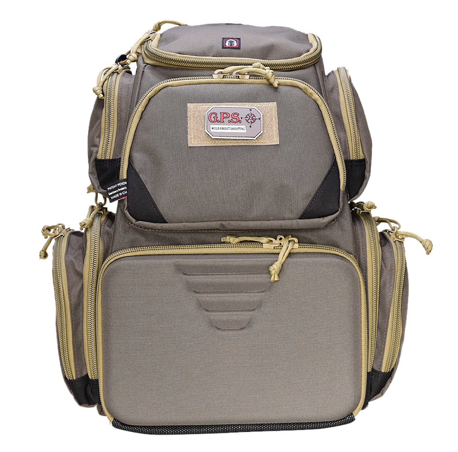 GPS Sporting Clays Range Backpack Olive Visual ID System and Pull-Out Rain Cover