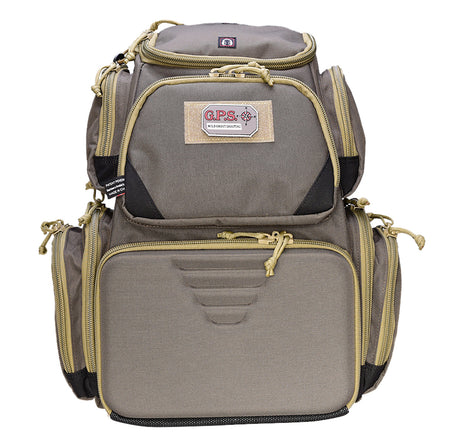 GPS Sporting Clays Range Backpack Olive Visual ID System and Pull-Out Rain Cover