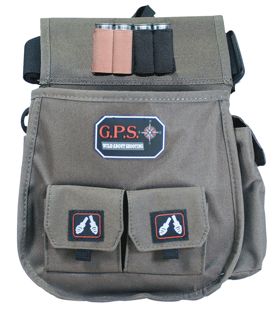 GPS Bags 1093CSP Olive Polyester Double Shell Pouch Waist Mount 30-52 Inch Belt