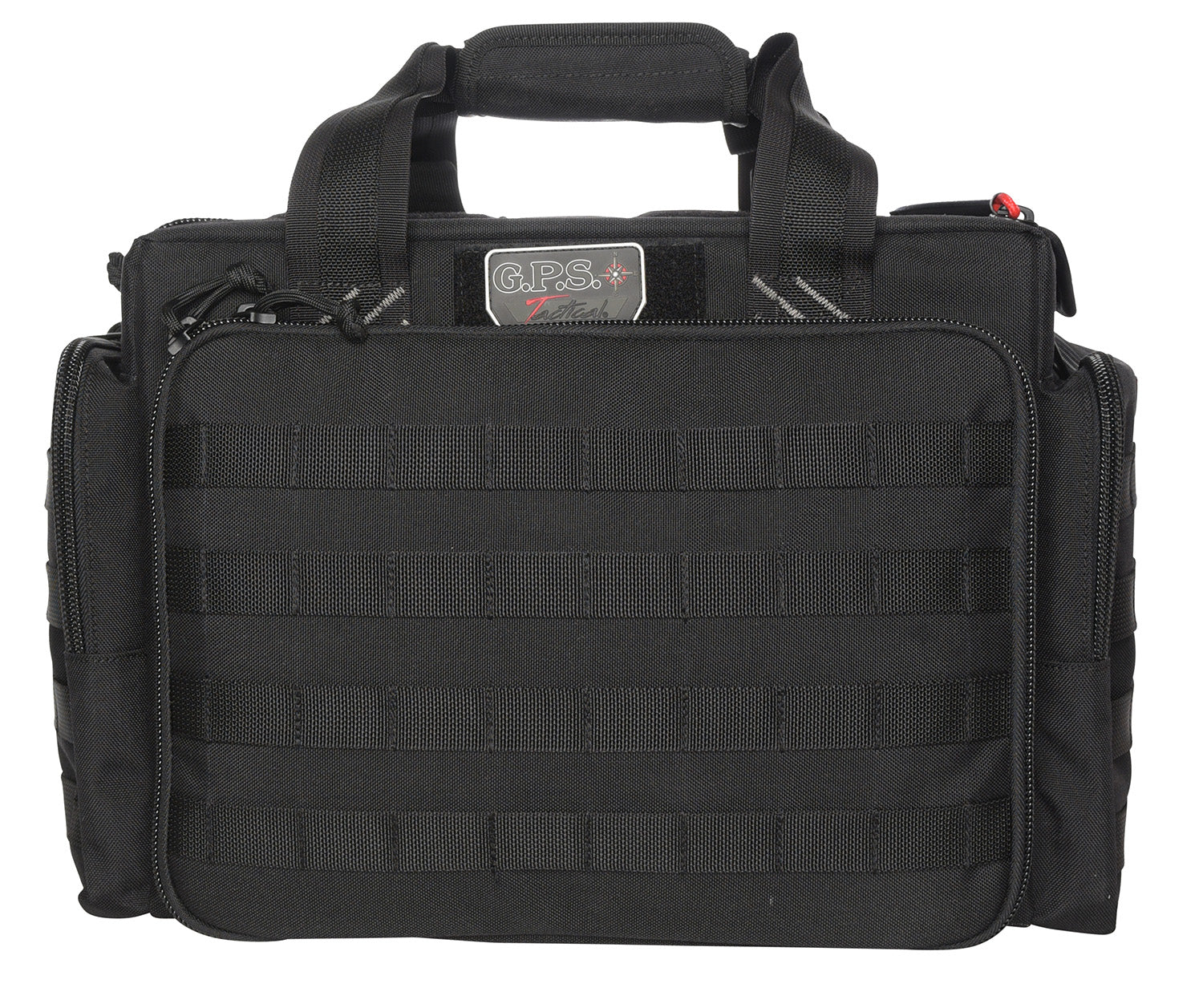 GPS Bags GPST1714LRB Black Tactical Range Bag with Foam Cradle for 5 Handguns, Mag Pockets & Ammo Dump Cups