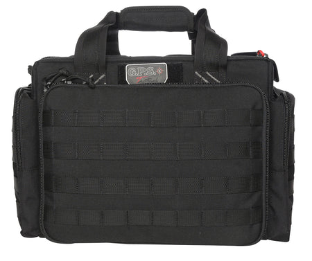 GPS Bags GPST1714LRB Black Tactical Range Bag with Foam Cradle for 5 Handguns, Mag Pockets & Ammo Dump Cups