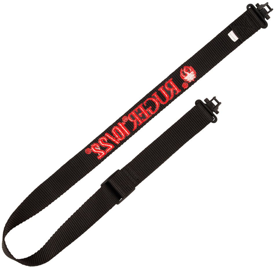Ruger 10/22 Heavy-Duty Webbing Rifle Sling Black/Red Adjustable 22"-40" with Swivels