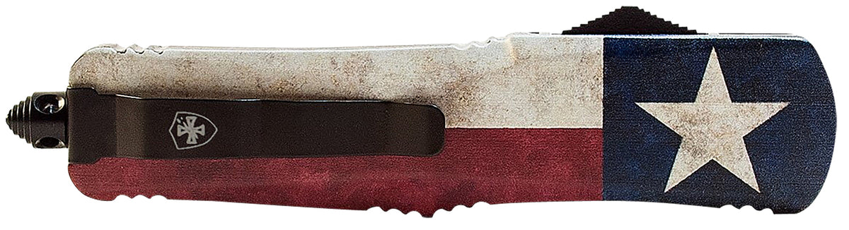 Templar Knife LCAP331 Captain Gen II Large OTF Double Action Drop Point 3.50" 440C SS Blade Patriotic Handle