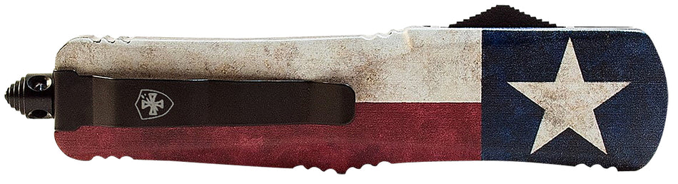 Templar Knife LCAP331 Captain Gen II Large OTF Double Action Drop Point 3.50" 440C SS Blade Patriotic Handle