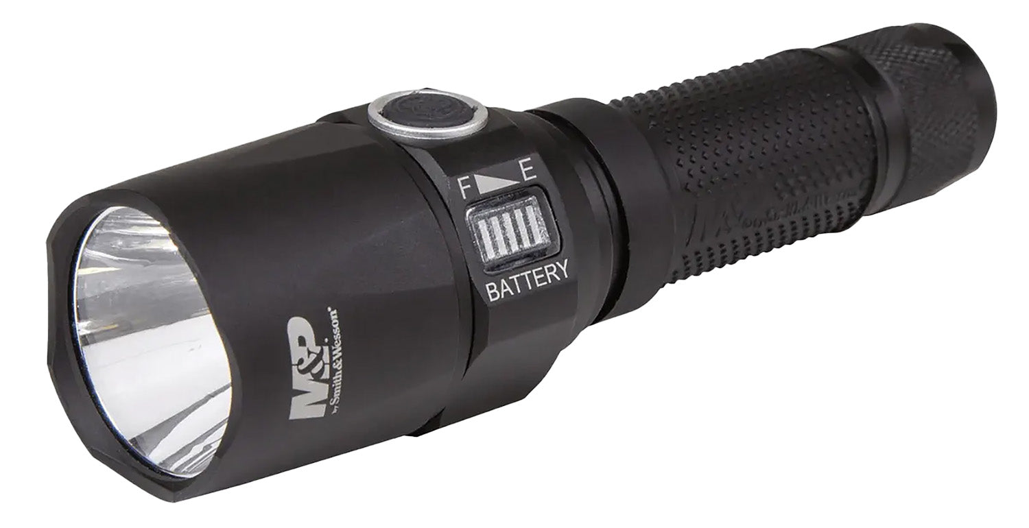 M&P 1097919 Night Terror Compact 3236LM Cree LED Rechargeable Tactical Flashlight Black Anodized