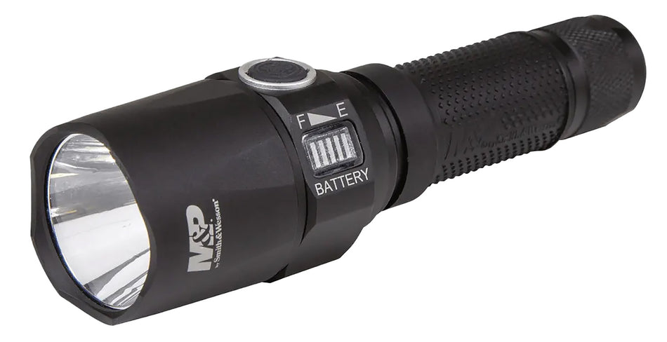M&P 1097919 Night Terror Compact 3236LM Cree LED Rechargeable Tactical Flashlight Black Anodized