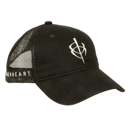 BlackHeart One Size Adjustable Mesh Back Cap Black