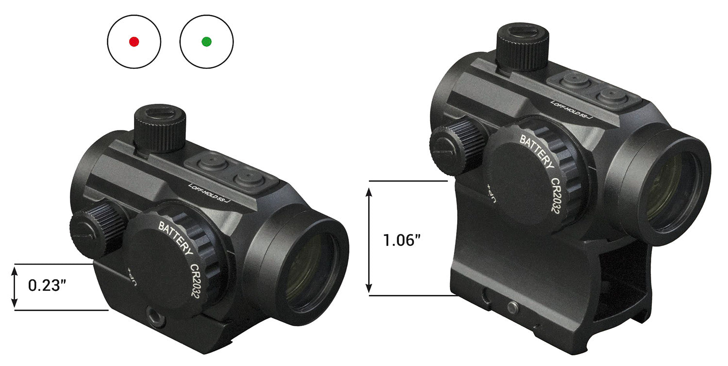 Konus Nuclear 3 MOA Red Green Illuminated Dot Sight 1x22mm Matte Black