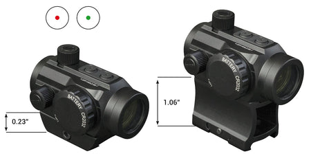 Konus Nuclear 3 MOA Red Green Illuminated Dot Sight 1x22mm Matte Black