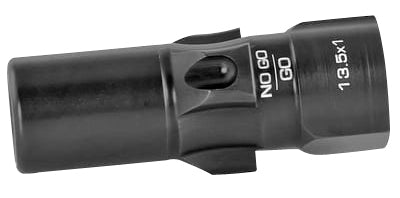 Rugged OA004 3 Lug Adapter 13.5x1 LH tpi Black Obsidian 9mm Luger HK Spec Patented Go/No Go Gauge