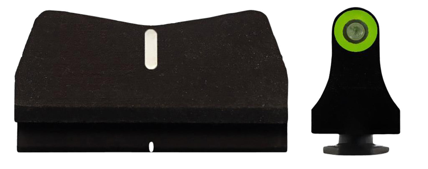 XS Sights GL0015P4G DXT2 Standard Dot Suppressor-Height Night Sight Set Compatible with Glock 17/19 - Green Tritium Front