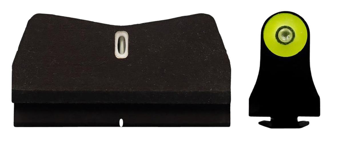 XS Sights GL0015P5Y DXT2 Big Dot Defensive Night Sights - Glock - Yellow Outline Front, White Outline Bar Rear