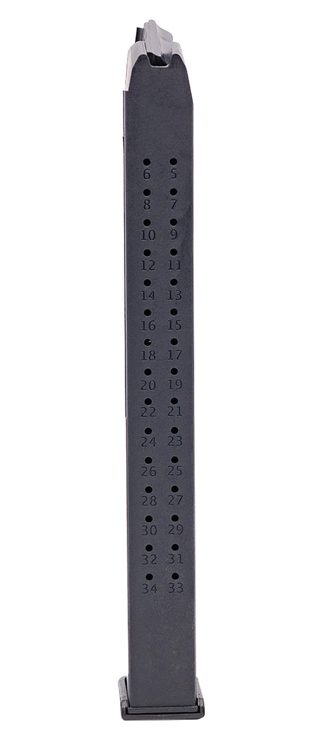 Toolman Tactical Inc GL35B 9mm Luger 35rd Glock-Compatible Magazine Black Polymer
