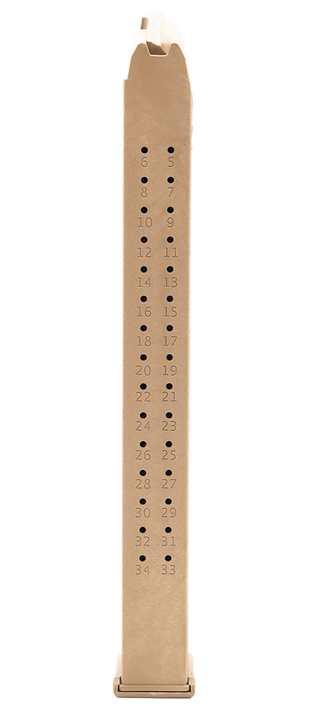 Toolman Tactical Inc GL35C 9mm Luger 35rd Glock-Compatible Magazine Flat Dark Earth Polymer