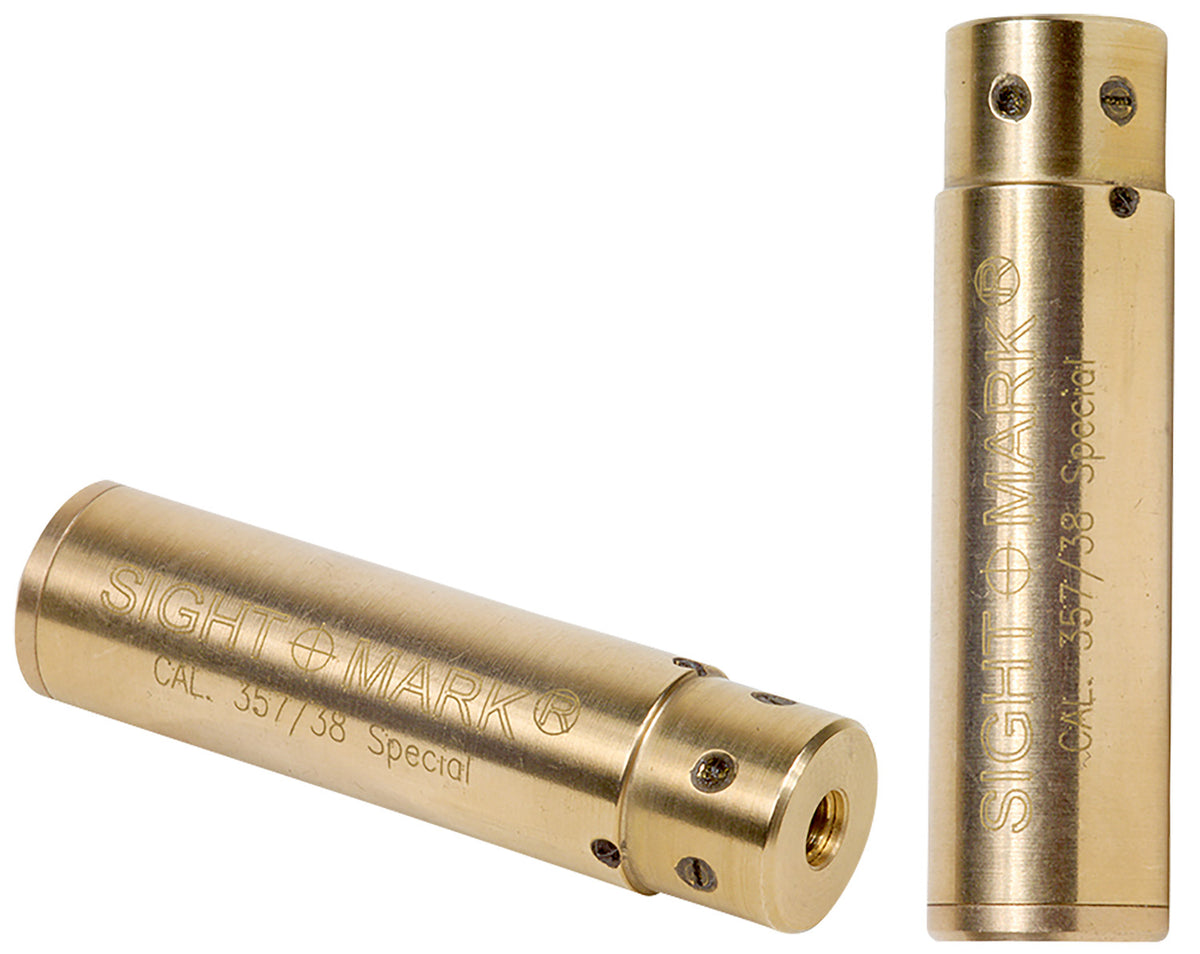 Sightmark SM39018 Red Laser Bore Sight 38 Special 357 Magnum Brass with Case and Batteries