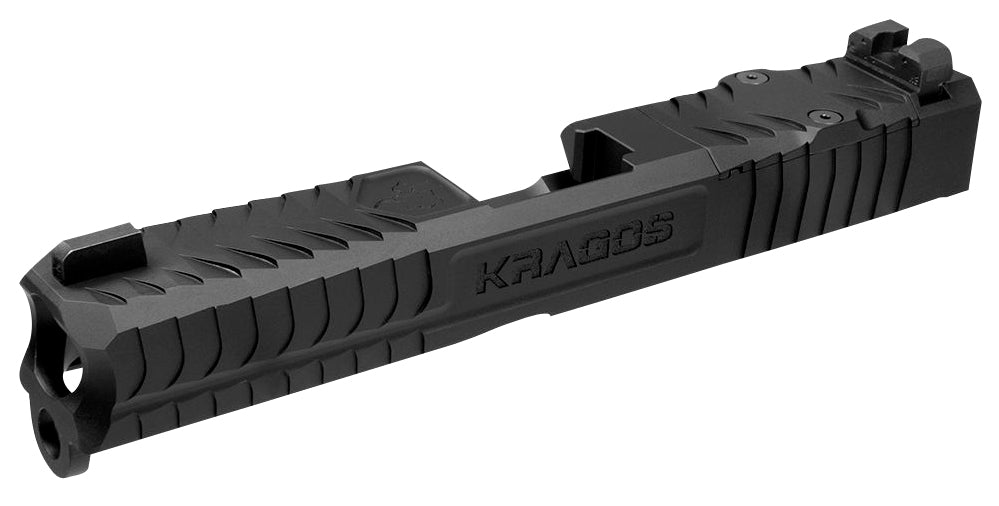 CMC Triggers Kragos SLD193GRMR Black DLC 17-4 Stainless Slide Glock 19 Gen3 RMR Cut