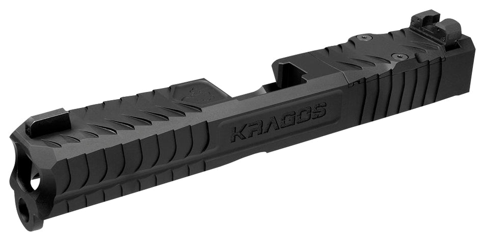 CMC Triggers Kragos SLD193GRMR Black DLC 17-4 Stainless Slide Glock 19 Gen3 RMR Cut