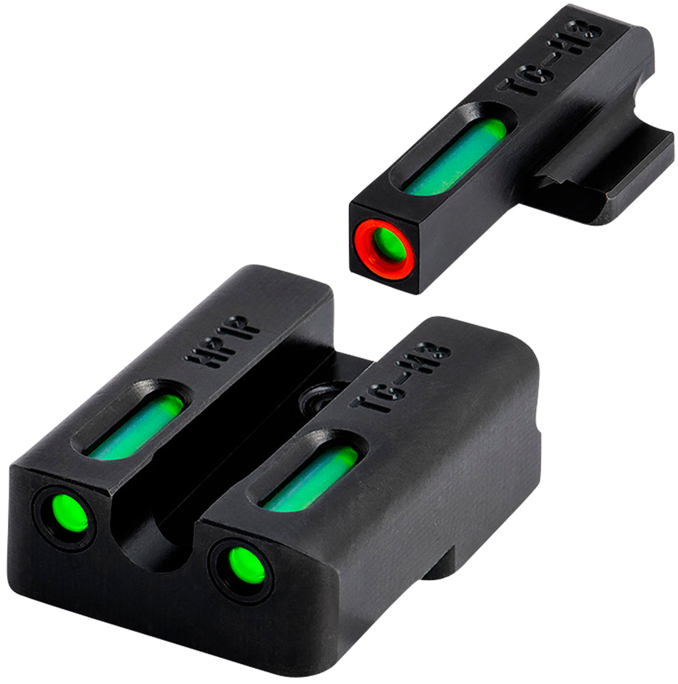 TruGlo TG13KS1PC TFX Pro Green Tritium Fiber Optic Orange Outline Front & Green Tritium Rear Sight Set