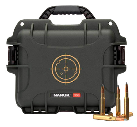 Nanuk 908AMMO1 Waterproof .223 Rem Ammunition Case Black and White Resin 600rds