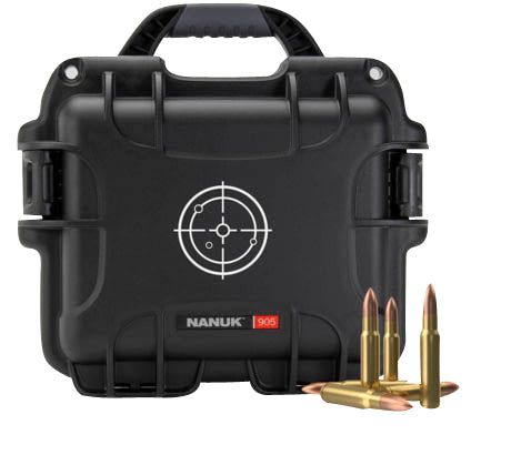 Nanuk 905 Hard Ammo Storage Case 905AMMO1 223Rem Black/White Resin 525rds