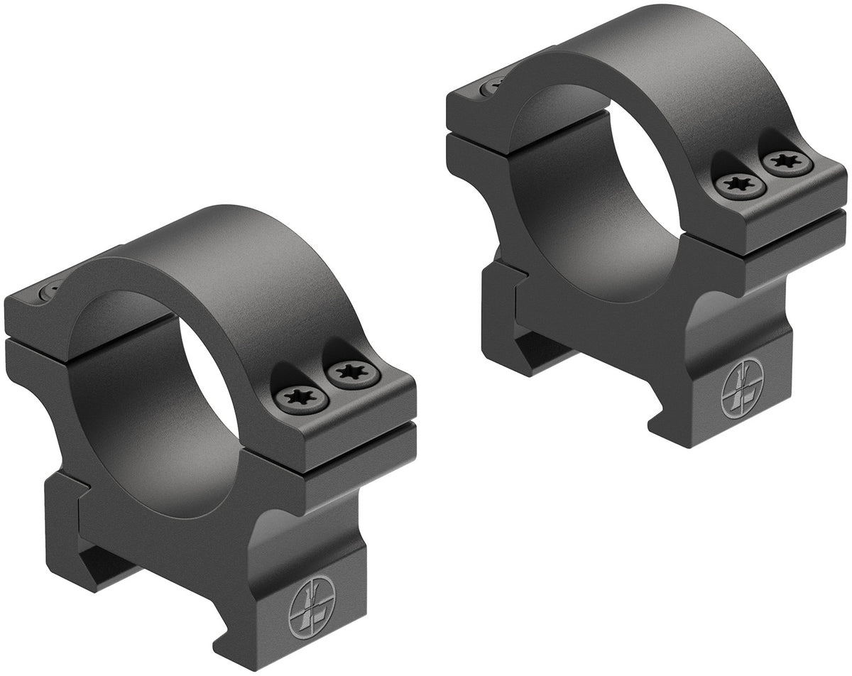 Leupold 180943 1" Maintube Low Matte Black Open Range Cross-Slot Scope Rings