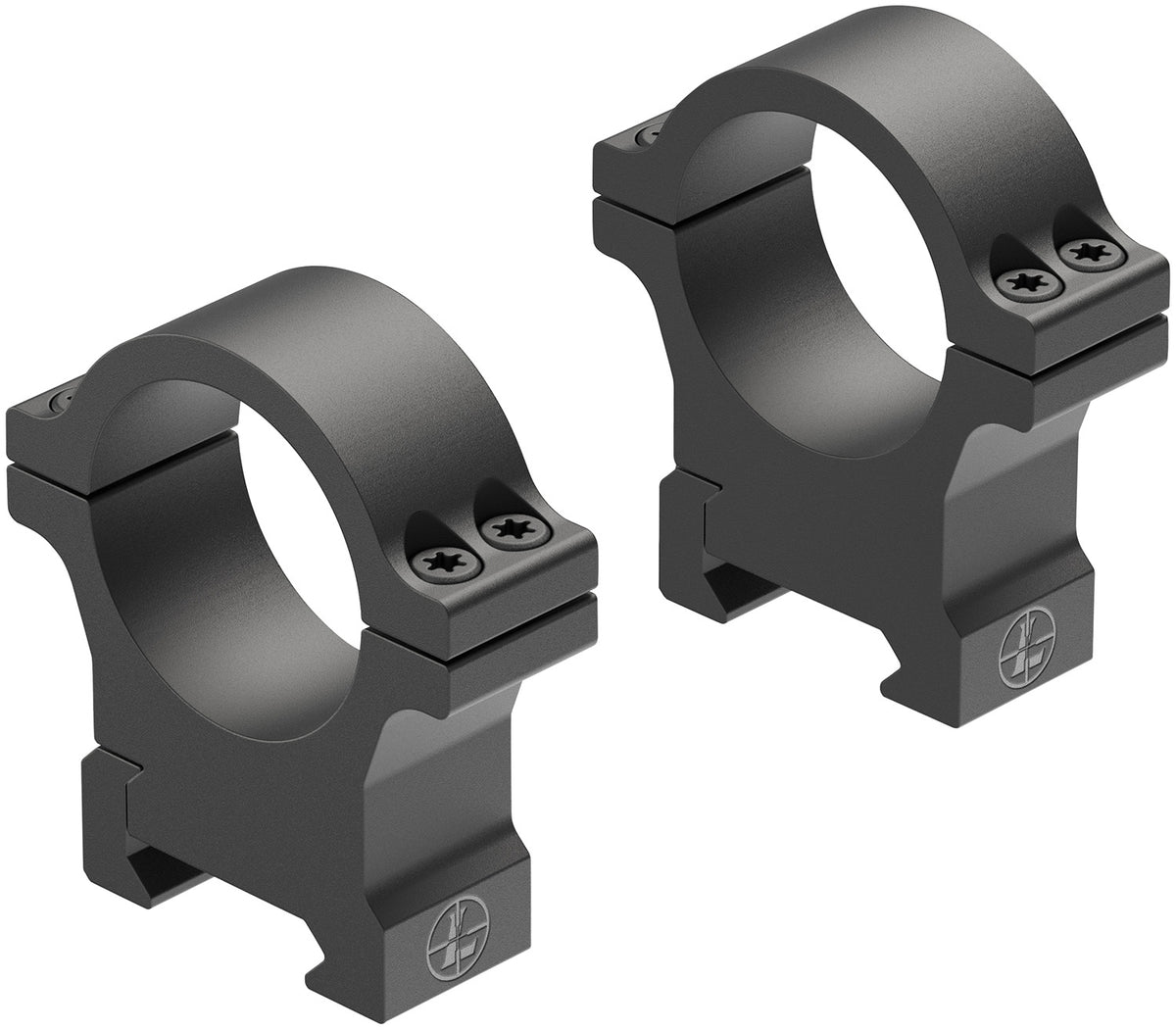 Leupold 180948 30mm Maintube High Matte Black Open Range Cross-Slot Scope Rings