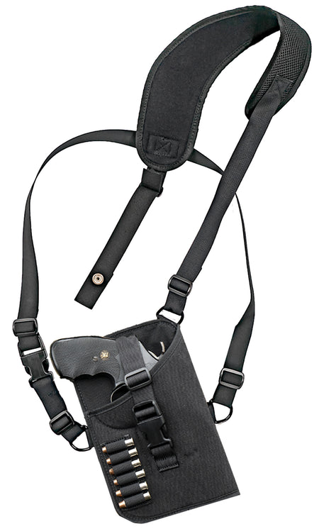 GrovTec US Inc GTHL15102R Trail Pack Shoulder Harness Holster Black Nylon Medium/Large DA Revolver 3-4" Bbl Right Hand