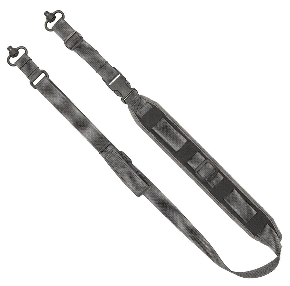 GrovTec GTSL128 2-Point Sentinel QS Wolf Gray Adjustable Rifle and Shotgun Sling